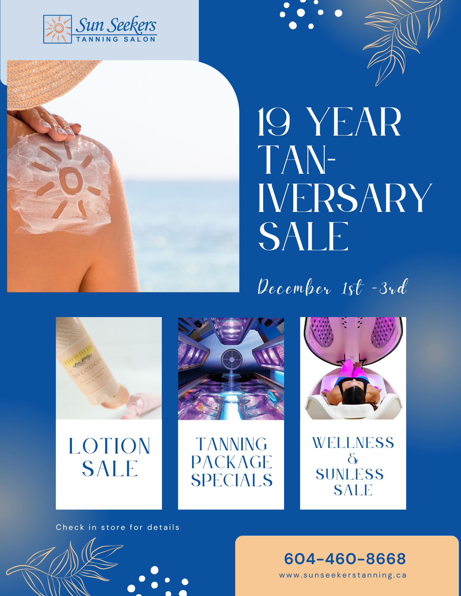 19th Taniversary Sun Seekers Tanning Salon